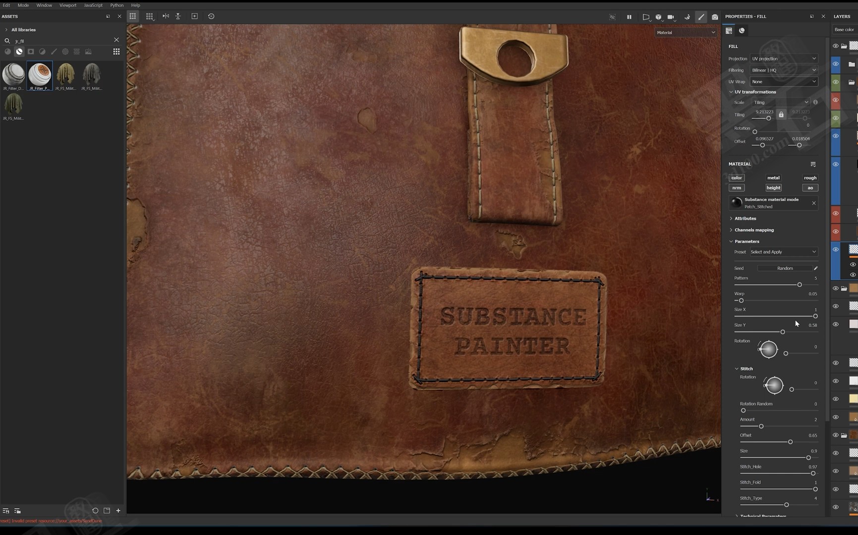 SP/PT中皮包写实制作技法（原版无讲解声，仅操作过程）